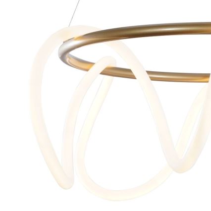 Zuma Line - Lampadario LED a sospensione con filo LED/58W/230V 3000/4000/6000K oro