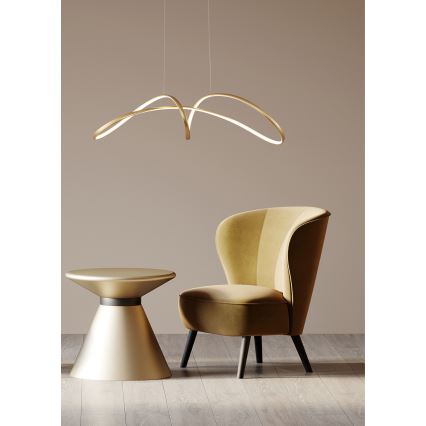 Zuma Line - Lampadario LED a sospensione con filo LED/50W/230V 3000/4000/6000K oro