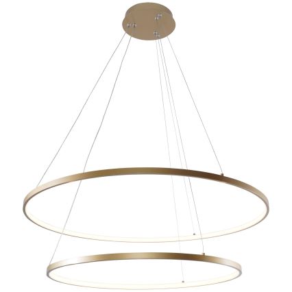 Zuma Line - Lampadario LED a sospensione con filo LED/60W/230V 3000/4000/6000K diametro 80 cm oro