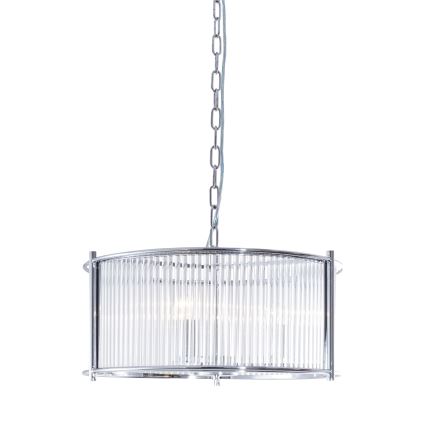 Zuma Line - Lampadario a sospensione con catena 3xE27/40W/230V cromo lucido
