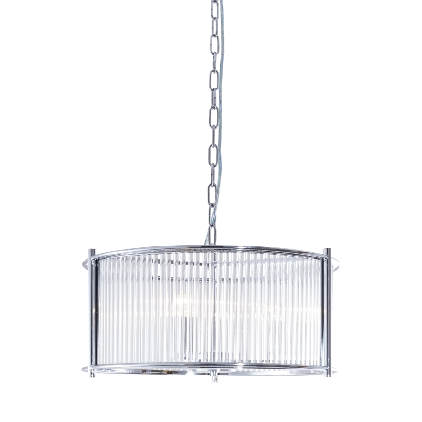 Zuma Line - Lampadario a sospensione con catena 3xE27/40W/230V cromo lucido