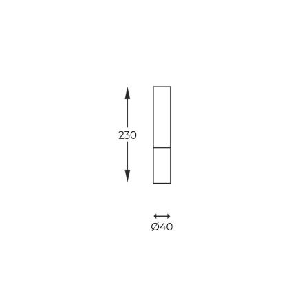 Zuma Line - Lampada a spot 1xG9/28W/230V 23 cm rovere