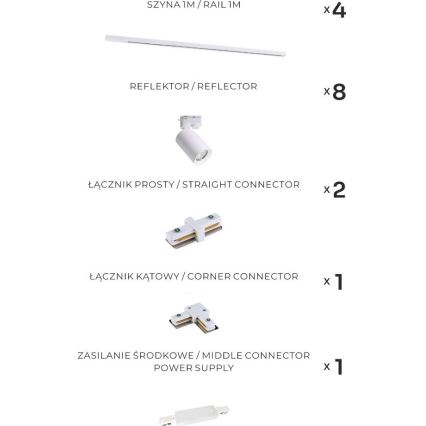 Zuma Line - Luminaire à spots sur rail 8xGU10/35W/230V blanc