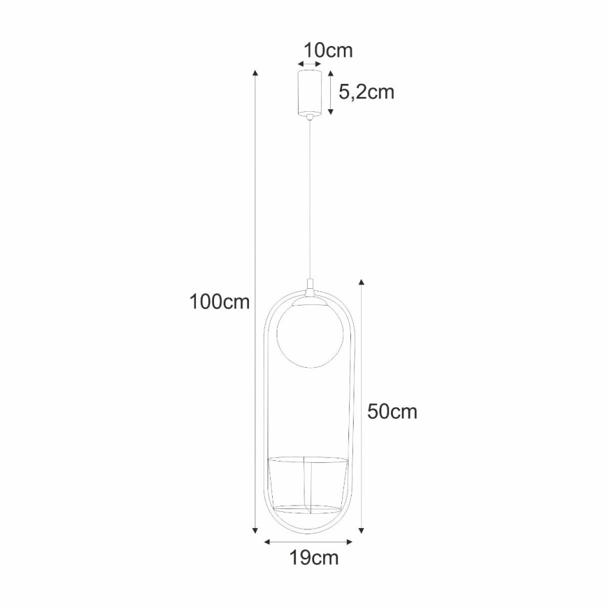 Zuma Line - Lampadario a sospensione con filo 1xE14/40W/230V nero