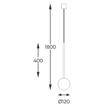 Zuma Line - Lampadario a sospensione con filo 1xG9/40W/230V
