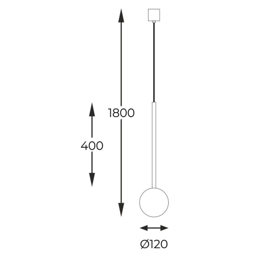 Zuma Line - Lampadario a sospensione con filo 1xG9/40W/230V