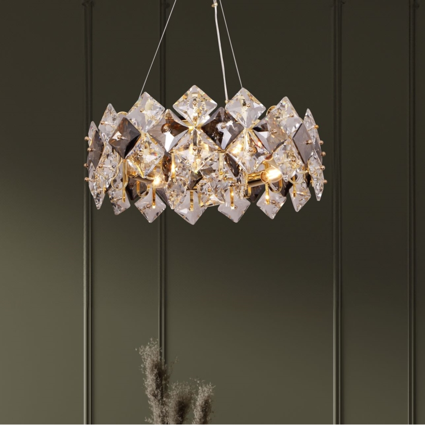 Zuma Line - Lampadario a sospensione con filo 6xE14/40W/230V oro
