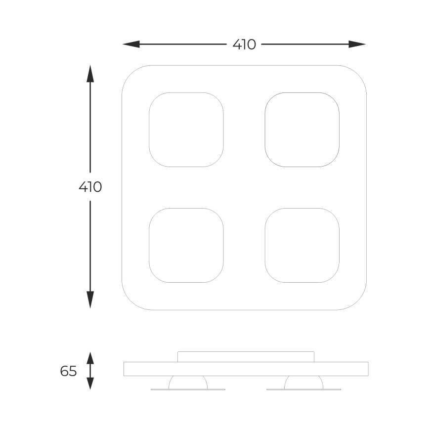 Zuma Line - Applique a LED 4xLED/3W/230V oro