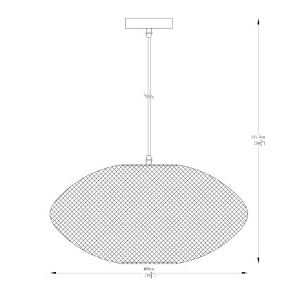 Zuma Line - Lampadario a sospensione con filo 1xE27/40W/230V nero