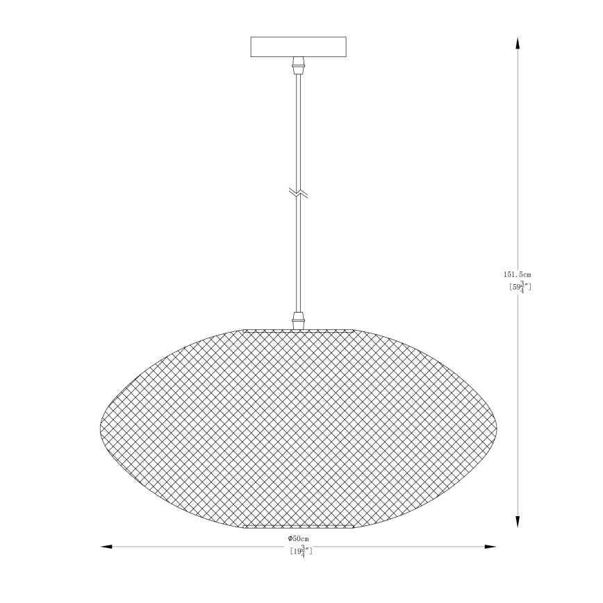 Zuma Line - Lampadario a sospensione con filo 1xE27/40W/230V nero