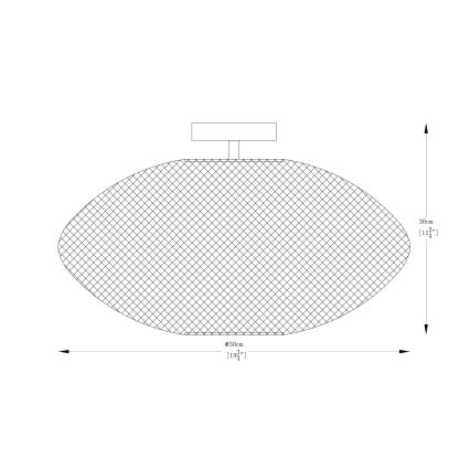 Zuma Line - Lampadario a plafone 1xE27/40W/230V nero