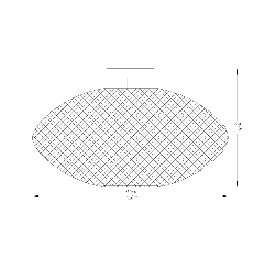 Zuma Line - Lampadario a plafone 1xE27/40W/230V nero