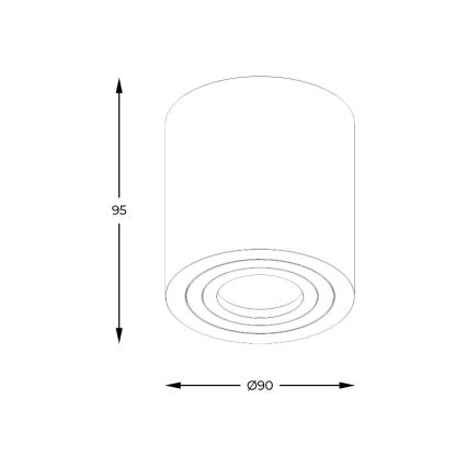 Zuma Line - LED RGBW dimmbarer Badezimmer-Einbaustrahler 1xGU10/4,8W/230V IP44 weiß + Fernbedienung