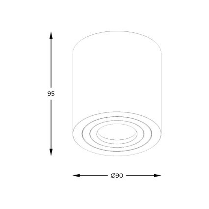 Zuma Line - Faretto da bagno dimmerabile LED RGBW 1xGU10/6W/230V IP44 nero + telecomando
