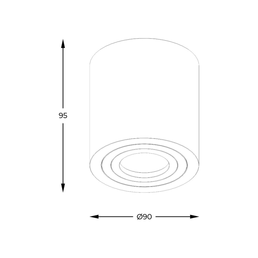 Zuma Line - Faretto da bagno dimmerabile LED RGBW 1xGU10/6W/230V IP44 nero + telecomando