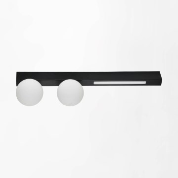 Zuma Line - Applique a LED 2xG9/40W/230V + LED/6W nero