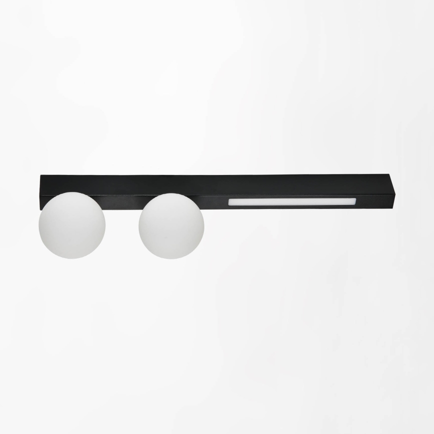 Zuma Line - Applique a LED 2xG9/40W/230V + LED/6W nero