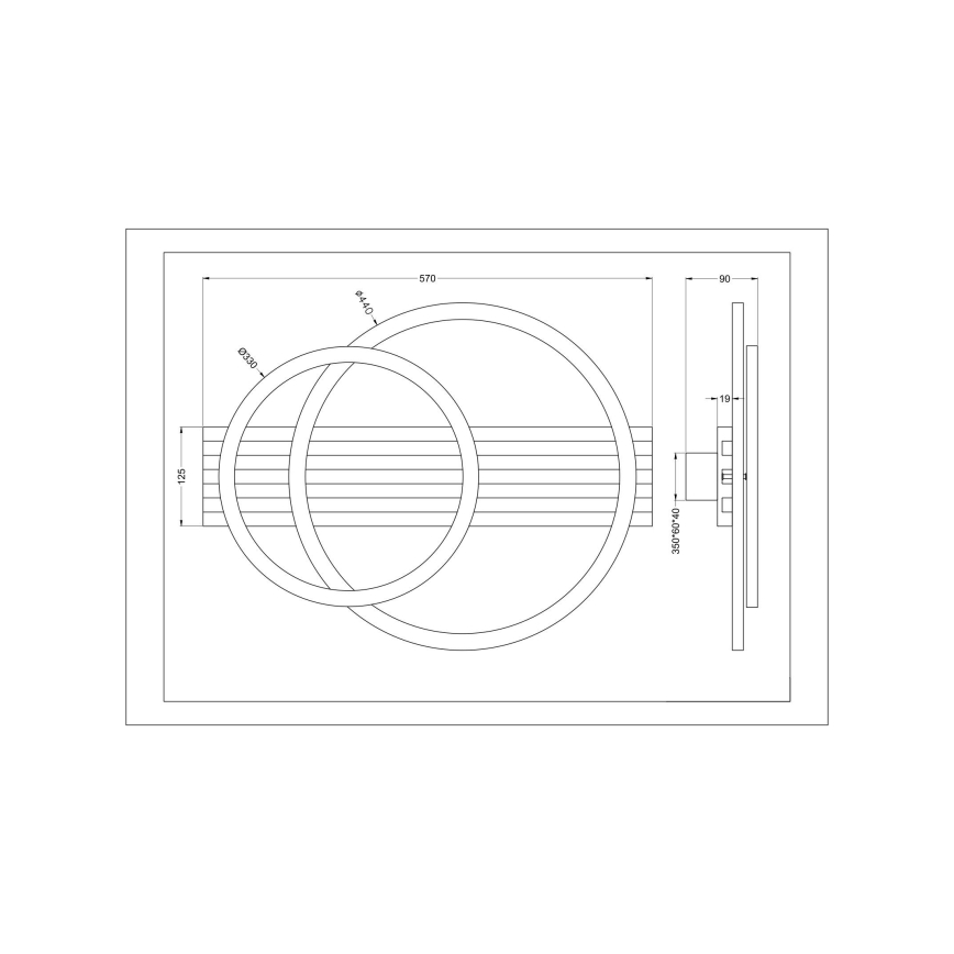 Zuma Line - Plafonnier LED/40W/230V