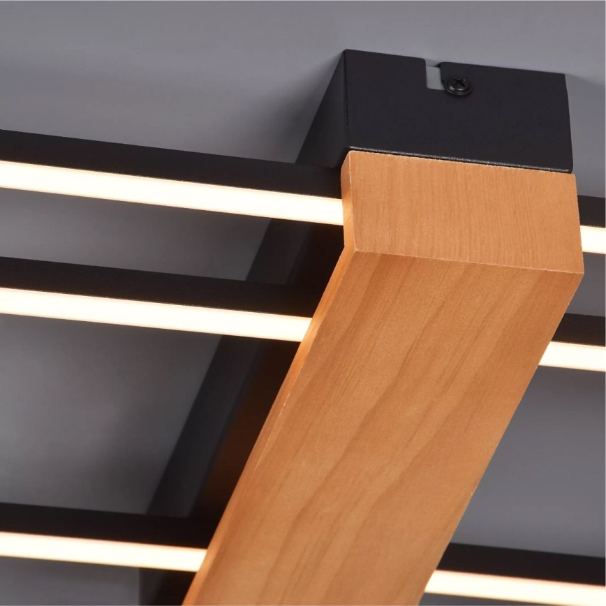 Zuma Line - Plafoniera LED LED/39W/230V 3000K nero/pino