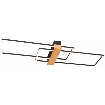 Zuma Line - Plafonnier LED/39W/230V 3000K noir/pin