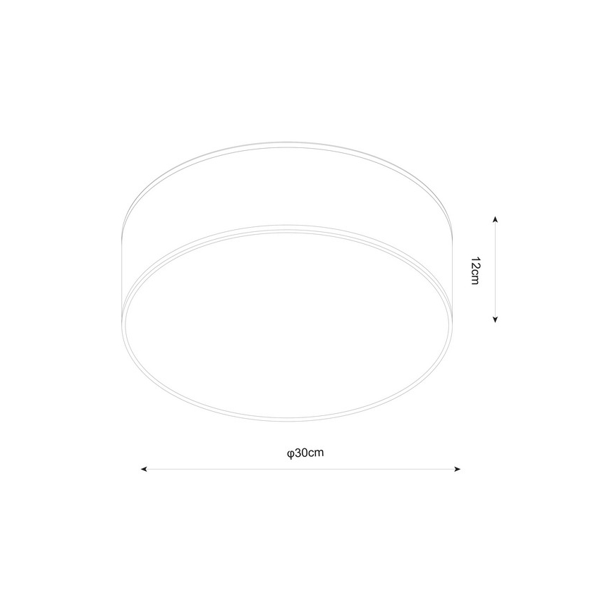 Zuma Line - Plafonnier 2xE14/40W/230V noir