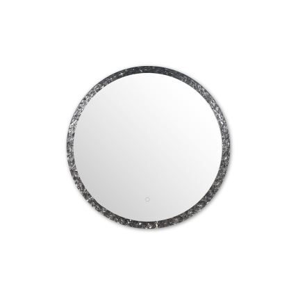 Zuma Line - Miroir mural de salle de bain avec rétro-éclairage LED/24W/230V 3000/4000/6000K d. 60 cm IP44 chrome brillant