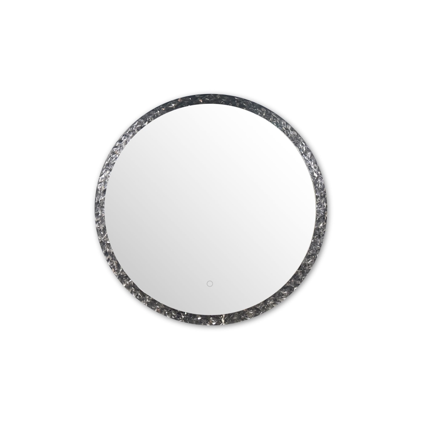 Zuma Line - Miroir mural de salle de bain avec rétro-éclairage LED/24W/230V 3000/4000/6000K d. 60 cm IP44 chrome brillant