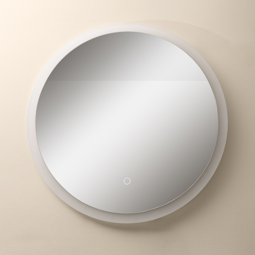 Zuma Line - Miroir mural de salle de bain avec rétro-éclairage LED/24W/230V 3000/4000/6000K d. 60 cm IP44 blanc