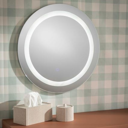 Zuma Line - Specchio da bagno a parete con retroilluminazione a LED/36W/230V 3000/4000/6000K Ø 60 cm IP44