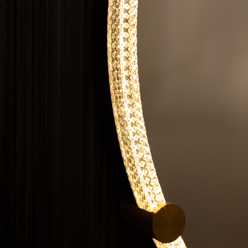 Zuma Line - LED Bagno muro specchio con retroilluminazione LED/24W/230V 3000/4000/6000K diametro 60 cm IP44 limpido/oro