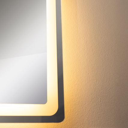 Zuma Line - Miroir mural chauffant de salle de bain avec rétro-éclairage LED/24W/230V 3000/4000/6000K 70x50 cm IP44