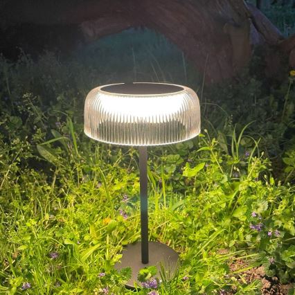 Zuma Line -LED Lampada solare ricaricabile dimmerabile BLUET LED/2,5W/2000 mAh IP44 nera