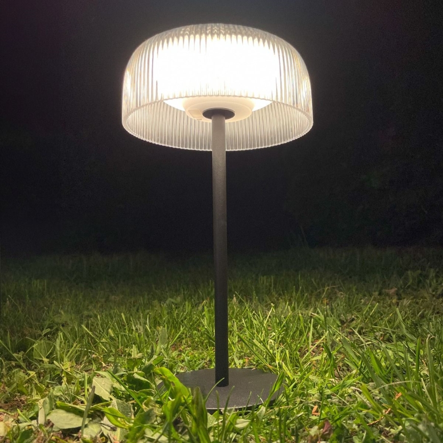 Zuma Line -LED Lampada solare ricaricabile dimmerabile BLUET LED/2,5W/2000 mAh IP44 nera
