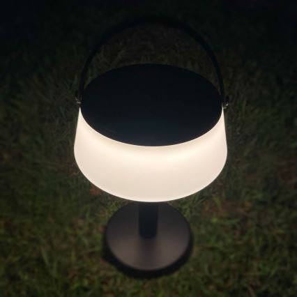 Zuma Line - Lampada solare dimmerabile a LED AURE LED/2,2W/2000mAh IP44 nero