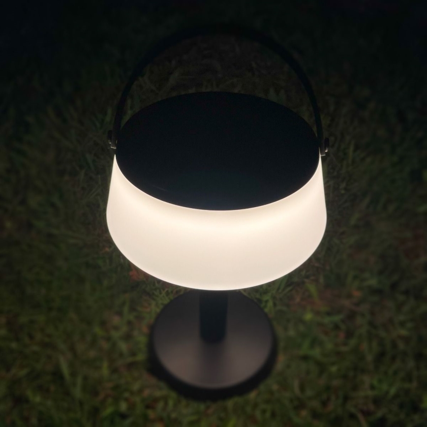 Zuma Line - Lampada solare dimmerabile a LED AURE LED/2,2W/2000mAh IP44 nero