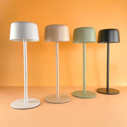 Zuma Line - LED dimmbare wiederaufladbare Tischlampe LED/2W/1200 mAh IP44 cremefarben