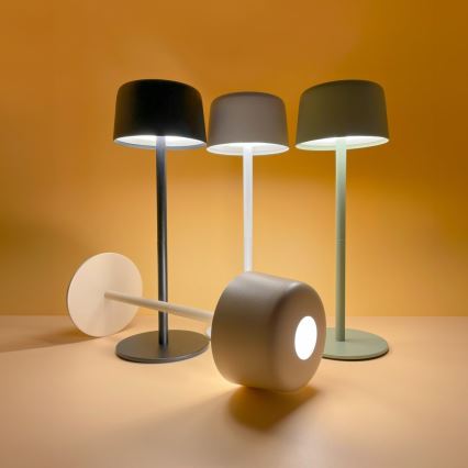 Zuma Line - LED dimmbare wiederaufladbare Tischlampe LED/2W/1200 mAh IP44 cremefarben