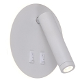 Zuma Line - Faretto da parete a LED LED/5,5W/230V 4000K + LED/2,5W 3000K bianco
