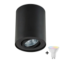 Zuma Line - Faretto LED RGBW dimmerabile 1xGU10/6W/230V nero + telecomando
