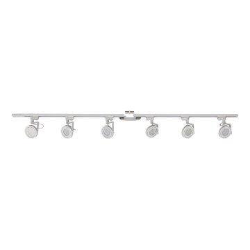 Zuma Line - Faretto per sistema a binario 6xGU10/10W/230V bianco