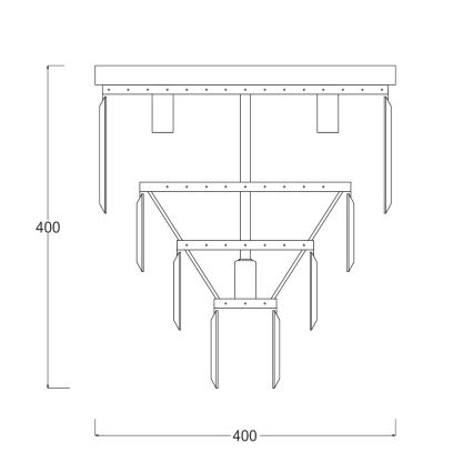 Zuma Line - Lampada a soffitto in cristallo 5xE14/40W/230V cromo lucido