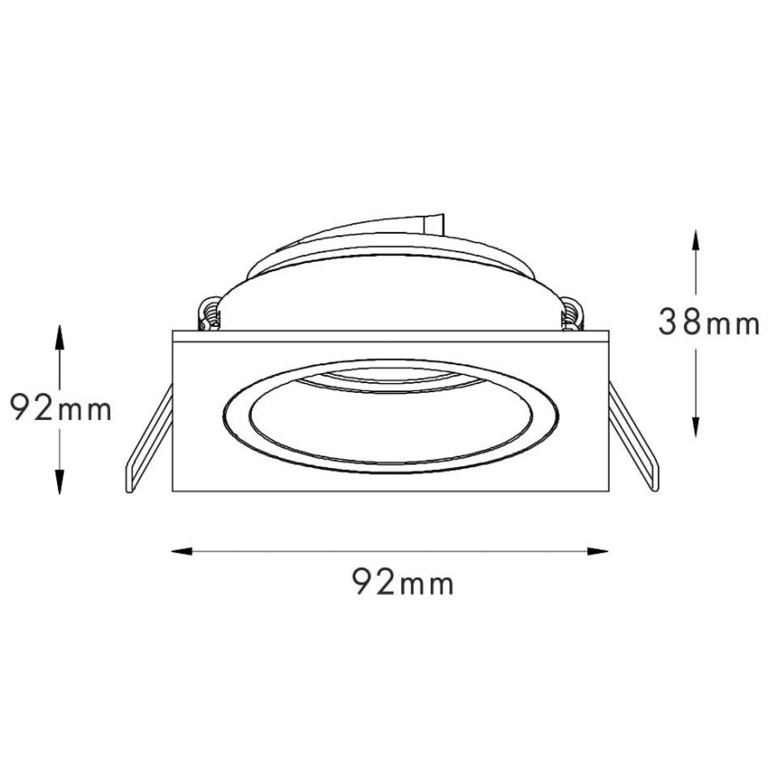 Zuma Line - Spot encastrable 1xGU10/50W/230V blanc