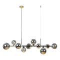 Zuma Line - Hängeleuchte an Kabel 10xG9/8W/230V gold/rauchschwarz