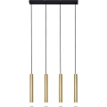 Zuma Line - Hängeleuchte mit Drahtseilaufhängung 4xG9/5W/230V goldfarben