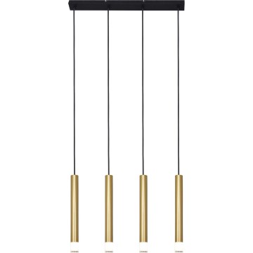 Zuma Line - Hängeleuchte mit Drahtseilaufhängung 4xG9/5W/230V goldfarben