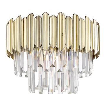 Zuma Line - Lampada da soffitto in cristallo 5xE14/40W/230V oro