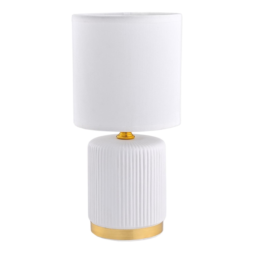 Zuma Line - Lampada da tavolo 1xE14/40W/230V bianco/oro