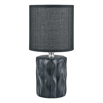 Zuma Line - Lampada da tavolo 1xE14/40W/230V nero/decorazione in marmo