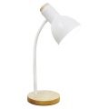 Zuma Line - Lampada da tavolo 1xE27/40W/230V bianco/quercia