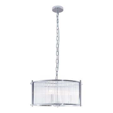 Zuma Line - Lampadario a sospensione con catena 3xE27/40W/230V cromo lucido